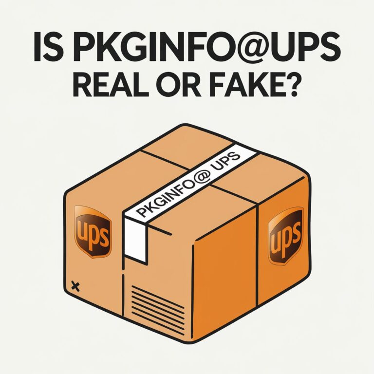 Is pkginfo@ups Real or Fake